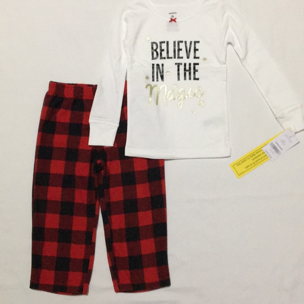Girls 2T Carter’s 2-Piece Christmas Magic Pajamas